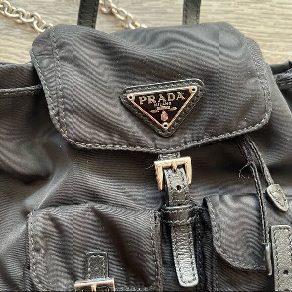 Prada Black Mini Nylon Backpack main image 13